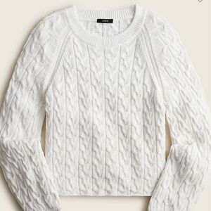 J crew cable sweater